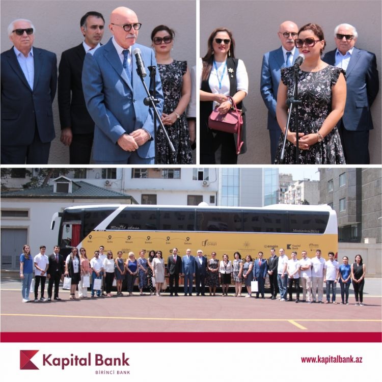 Kapital Bank ənənəvi Təhsil avtobusu layihəsinin rəsmi tərəfdaşıdır 