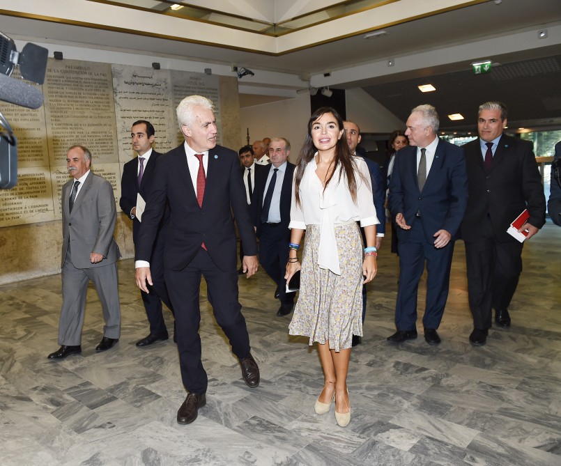 Leyla Əliyeva Romada Azərbaycan otağının açılıışında -  FOTOLAR