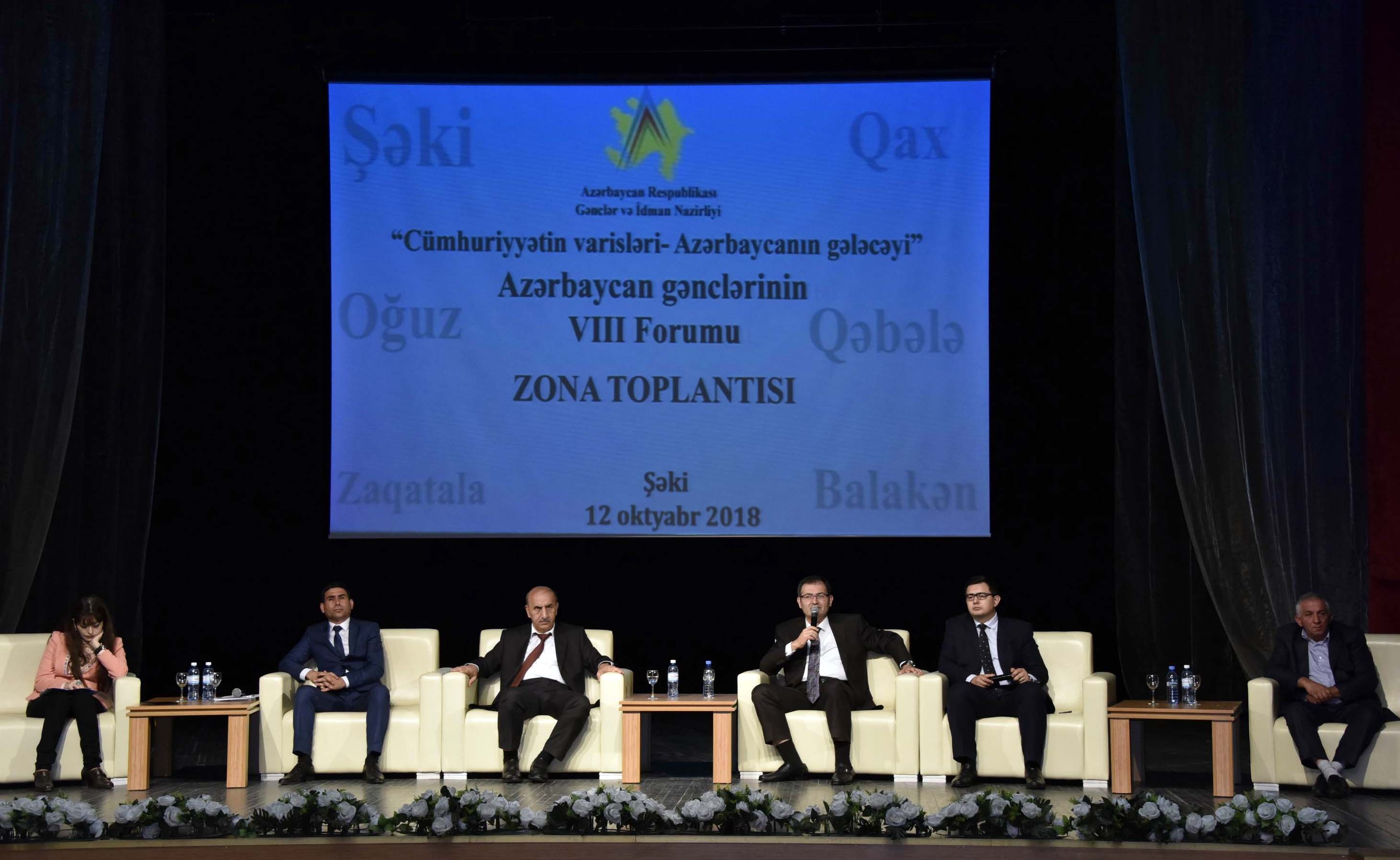 Şəkidə Azərbaycan Gənclərinin VIII Forumu keçirildi  