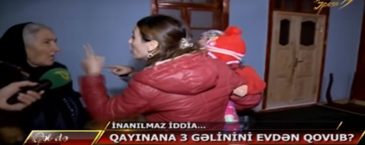 Azərbaycanda gəlin qayınanasını döydü    - İnanılmaz görüntülər (VİDEO)
