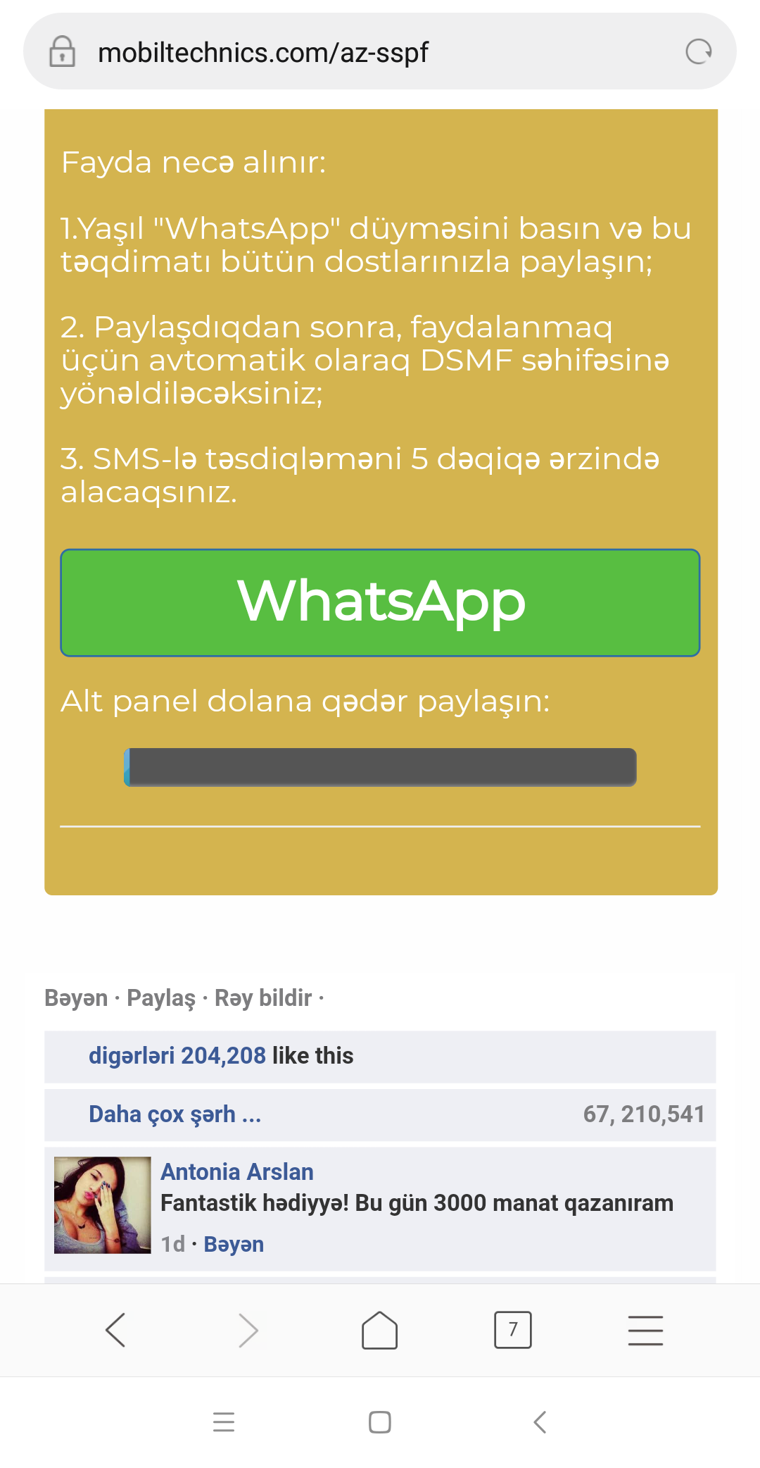 Nazirlikdən həyacan siqnalı -  Whatsappda bu mesajı açmayın!