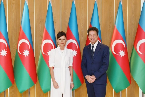 Mehriban Əliyeva MEDEF Biznes Şurasının prezidenti ilə görüşdü - FOTO-YENİLƏNİB