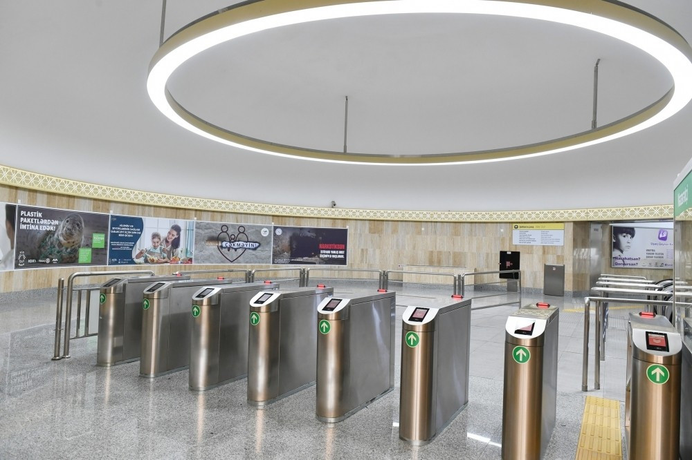 Prezident “Xətai” metrostansiyasının açılışında - FOTOLAR-YENİLƏNİB