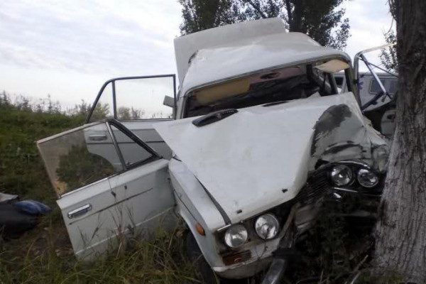 Sabirabadda minik avtomobili aşdı - Sürücü öldü