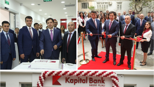 Kapital Bank yenilənən Nəsimi filialını istifadəyə verdi 