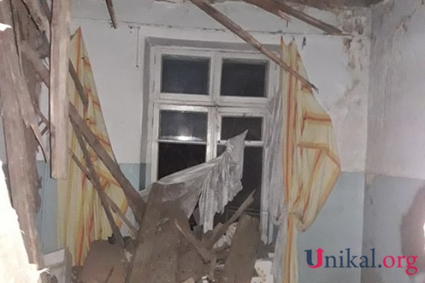 Nərimanov rayonunda bina uçdu - FOTO