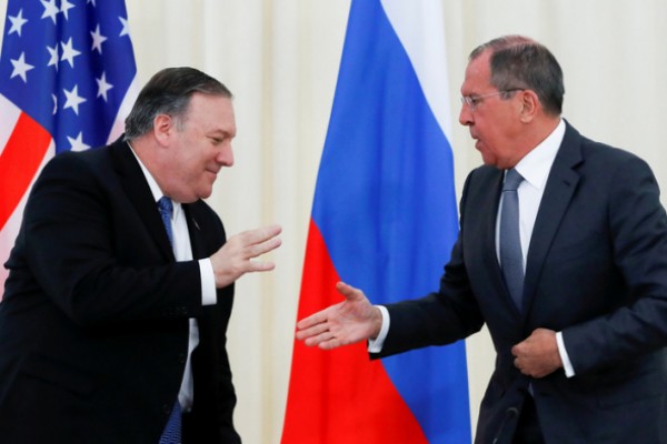 Pompeo ilə Lavrov arasında görüş keçirilib - FOTO