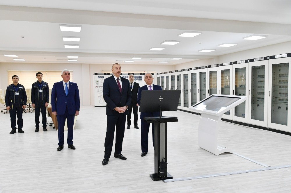 İlham Əliyev "Dübəndi" yarımstansiyanın açılışını etdi - FOTOLAR-YENİLƏNİB