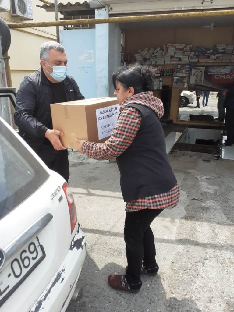 Nizami rayonunda koronavirusla bağlı tədbirlər davam etdirilir - FOTOLAR