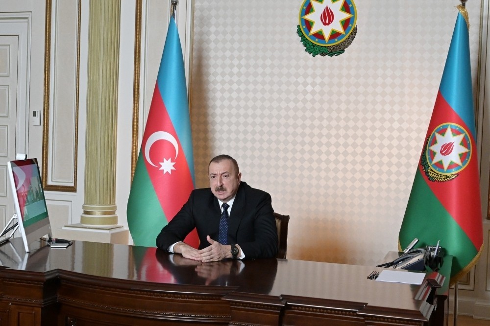 Prezident Kamran Əliyevi videoformatda qəbul etdi - FOTO