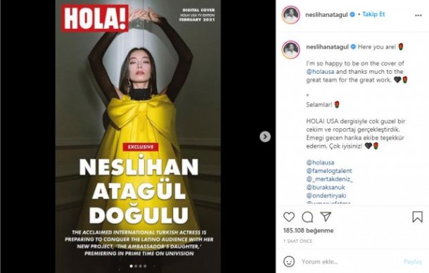 Türkiyəli aktrisa məşhur jurnalın üz qabığı oldu - FOTO
