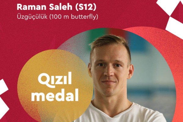 Azərbaycan paralimpiya oyunlarında 12-ci qızıl medalını QAZANDI (FOTO)