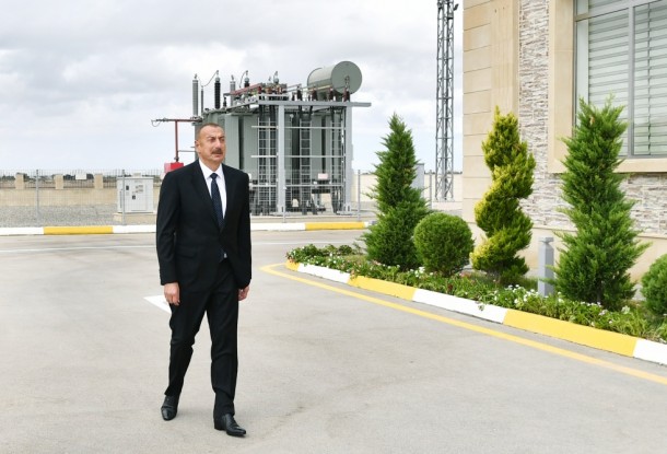 İlham Əliyev “Buzovna-1” yarımstansiyasının açılışında - FOTOLAR