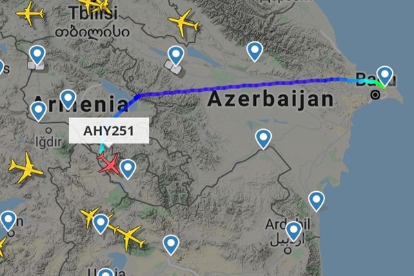 AZAL Ermənistan üzərindən uçuşlara BAŞLADI