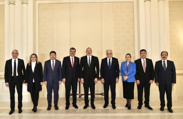 Prezident Türkiyə-Azərbaycan parlamentlərarası dostluq qrupunun nümayəndə heyətiniqəbul edib