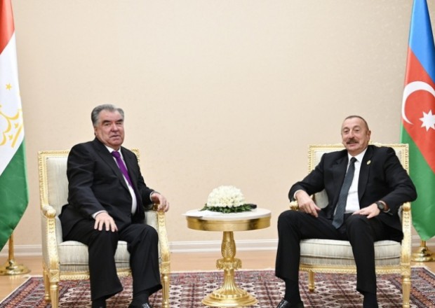 İlham Əliyev Tacikistan Prezidenti iləgörüşüb (YENİLƏNİB)