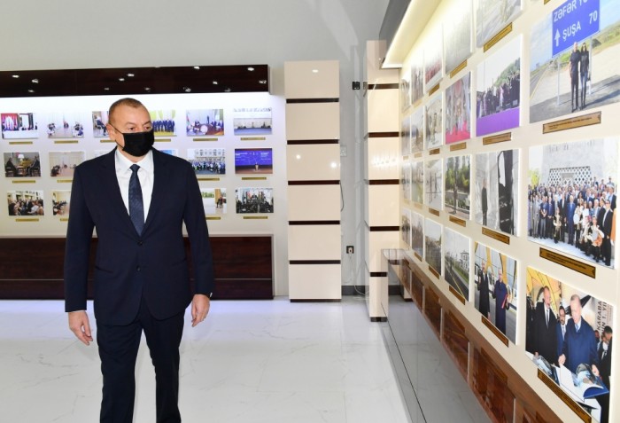 Prezident AZƏRTAC-ın yeni binasında- FOTOLAR (YENİLƏNİB)