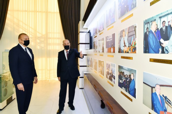Prezident AZƏRTAC-ın yeni binasında- FOTOLAR (YENİLƏNİB)