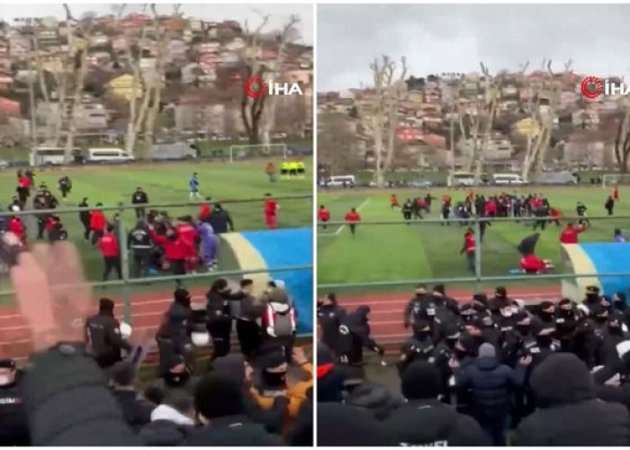 Türkiyədə futbolçular arasında kütləvi dava düşdü –VİDEO