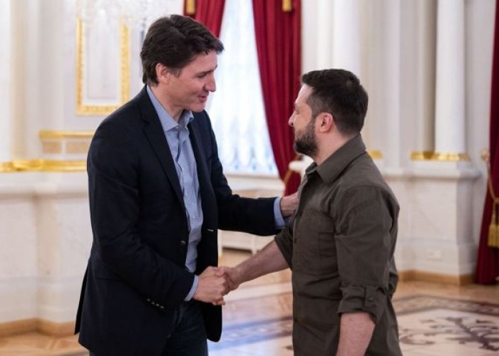 Zelenski Kanadanın Baş naziri ilə görüşdü