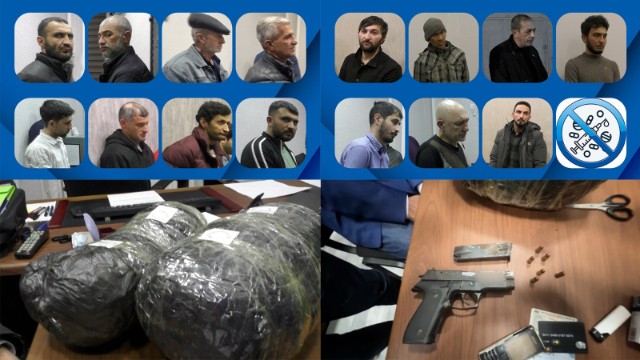 Polis Bakıda əməliyyat keçirdi: 8 kq narkotik və 2 "Makarov" aşkarlandı (VİDEO)