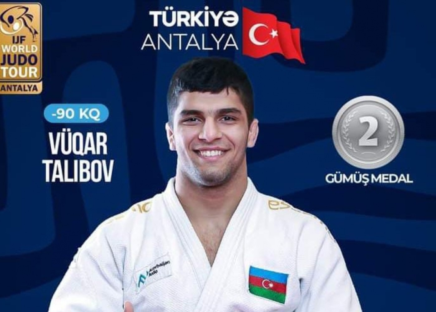 Daha bir Azərbaycan cüdoçusu gümüş medal qazandı