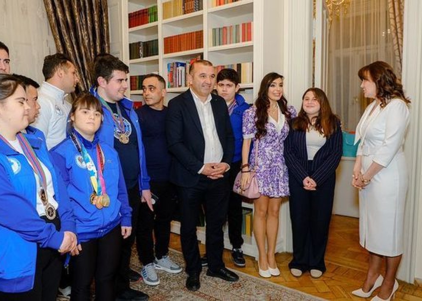Leyla Əliyeva Azərbaycan Autizm Assosiasiyasının idmançı uşaqları iləgörüşdü
