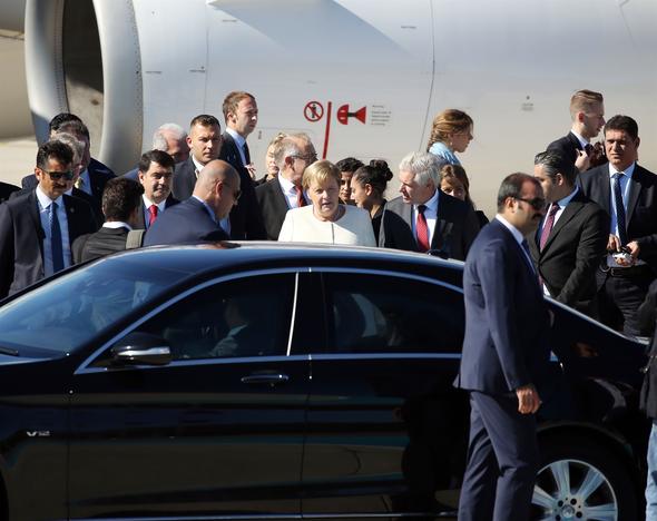Putin, Makron, Merkel türkiyəyə gəldilər -  FOTOLAR