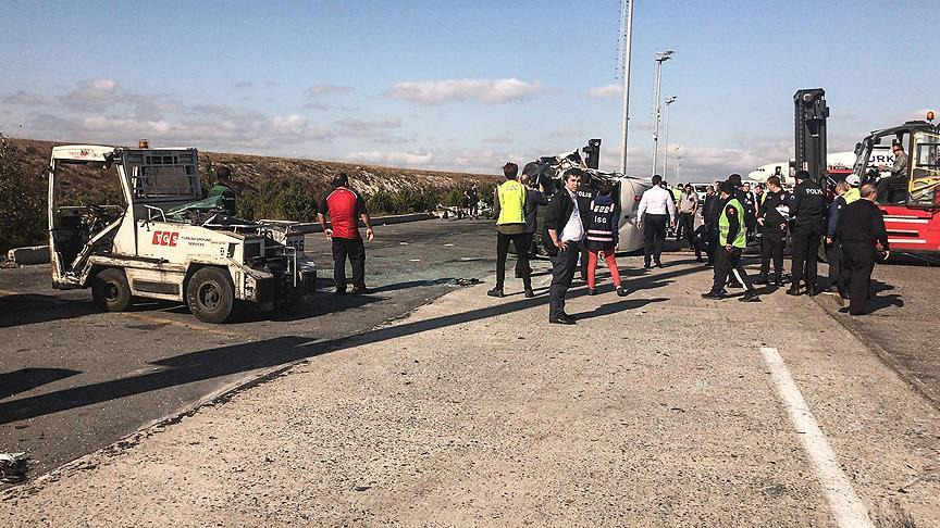 Hava limanında qəza: 9 nəfər yaralandı - FOTO