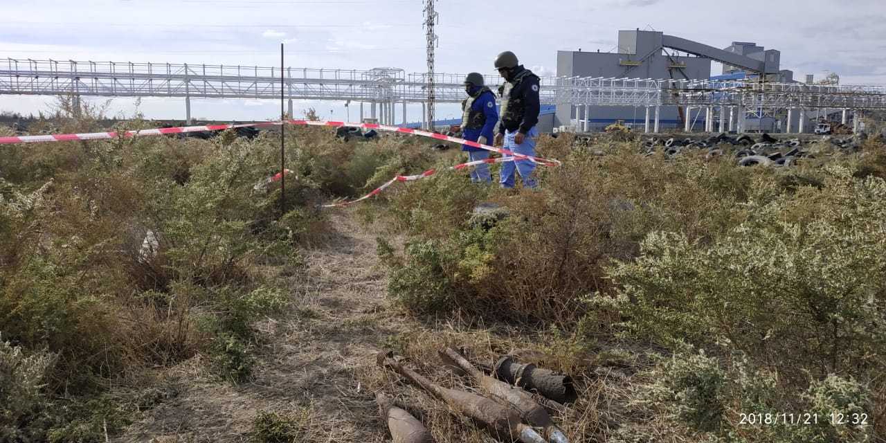 Sumqayıt Texnologiyalar Parkında 7 top mərmisi tapıldı - FOTOLAR