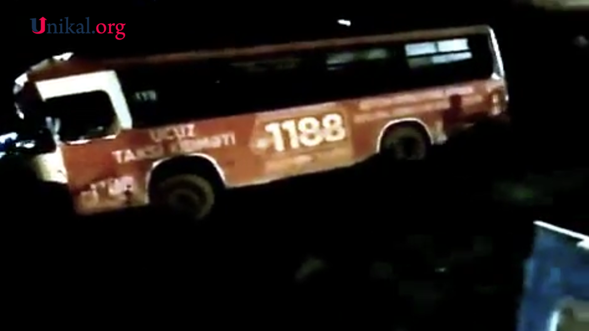 Xocahəsəndə baş vermiş dəhşətli avtobus qəzasının    VİDEO-su YAYILDI